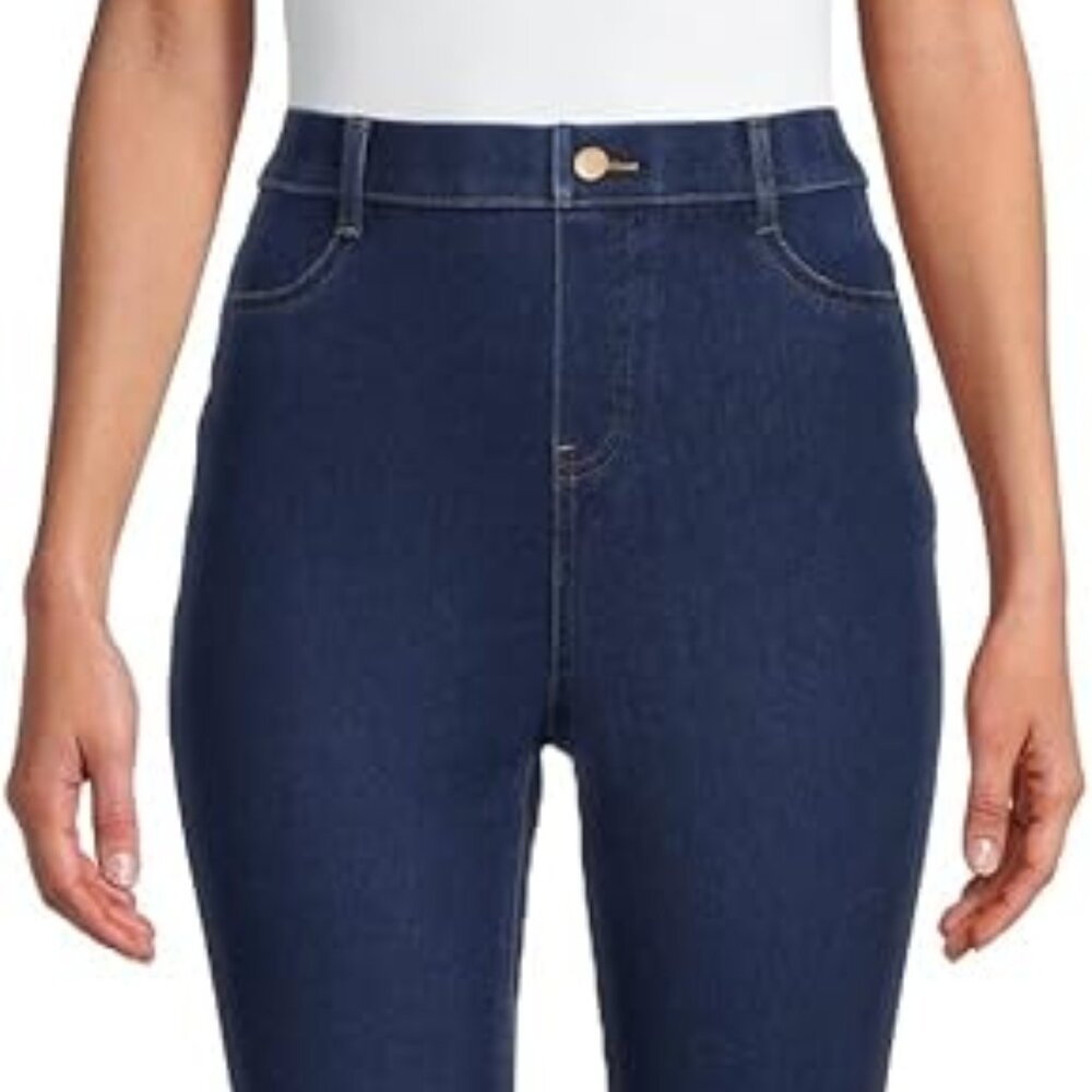 🌲🎿❤️🎁🌲⛷️⭐🎁⛷️Winter White Time And Tru Women's Stretch Knit Jeggings - Picture 6 of 16
